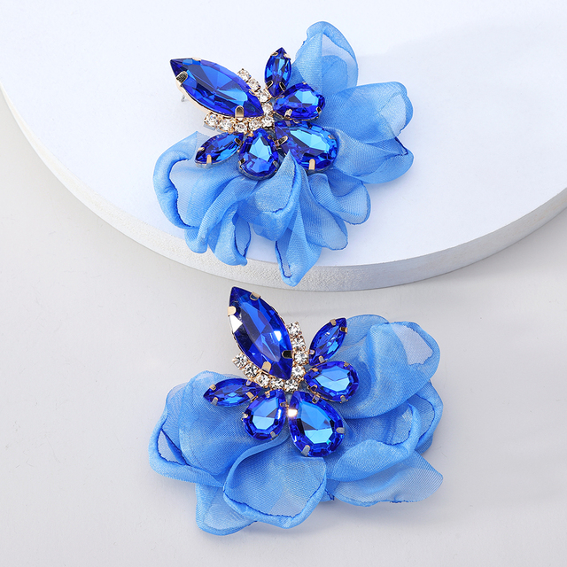 Vibrant Floral Petal Earrings