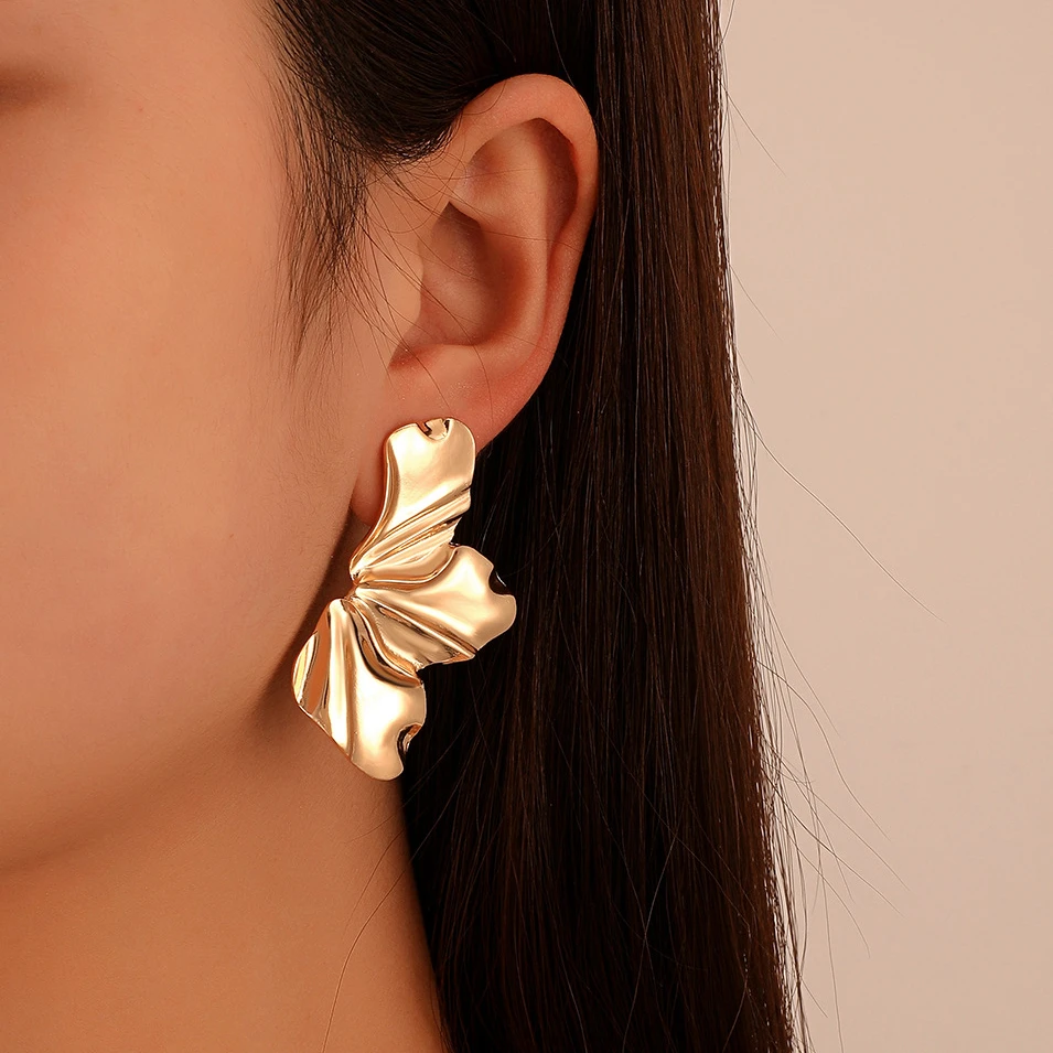 Exotic Gold Hoop Earrings