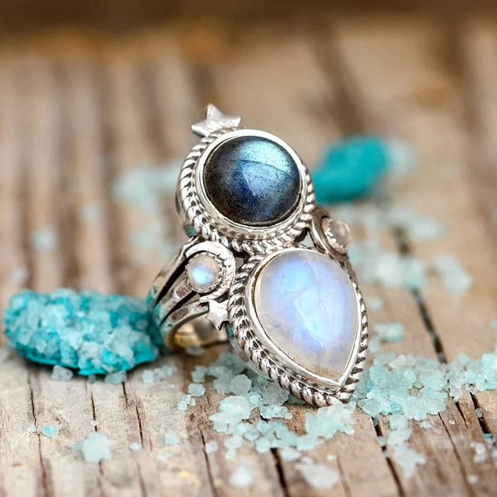 Moonstone Silver Ring