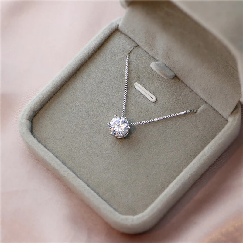 Silver Zirconia Necklace