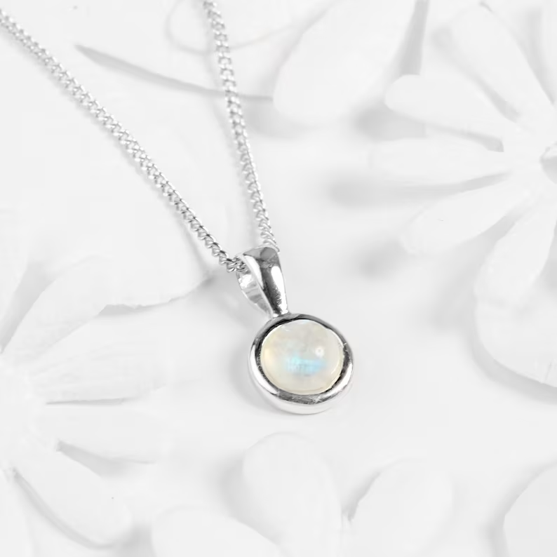 Silver Moonstone Necklace