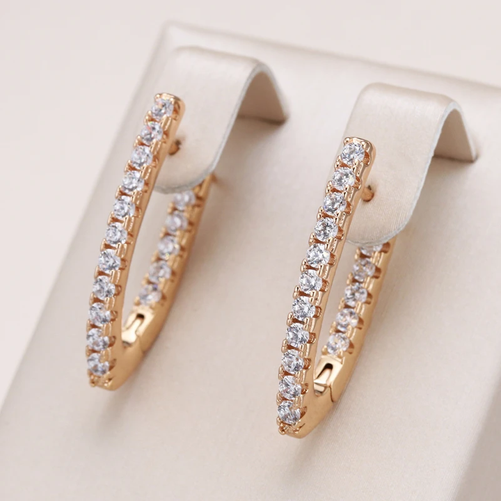 Chic Sparkling Pointed Earrings