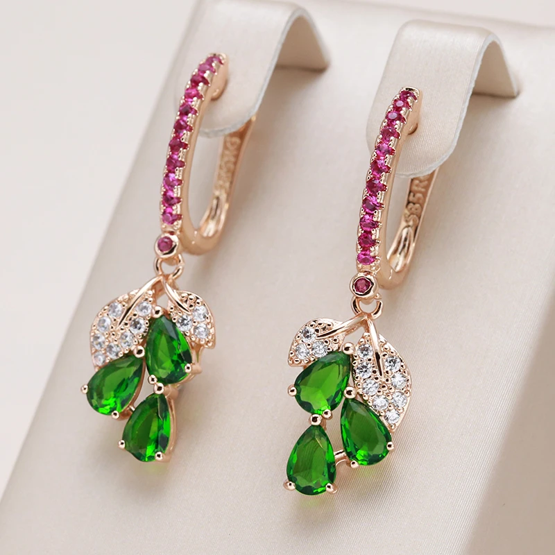 Chic Colorful Zirconia Drop Earrings