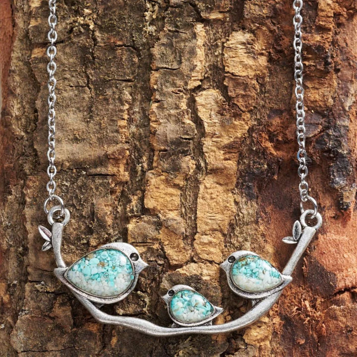Vintage Silver Birdie Collar