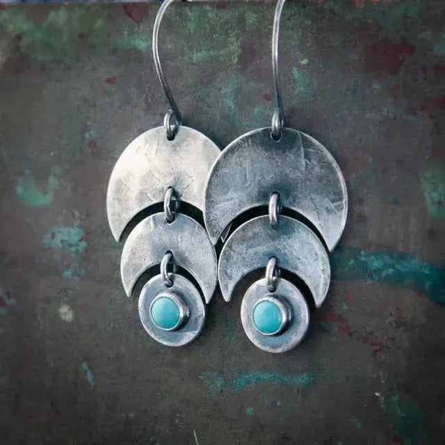Silver Turquoise Earrings