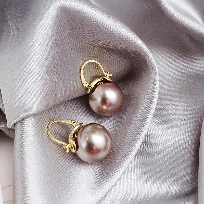 Bronze Beaded Earrings