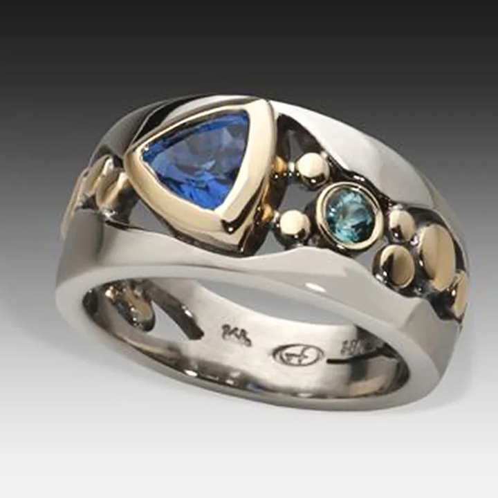Classic Blue Crystal Ring