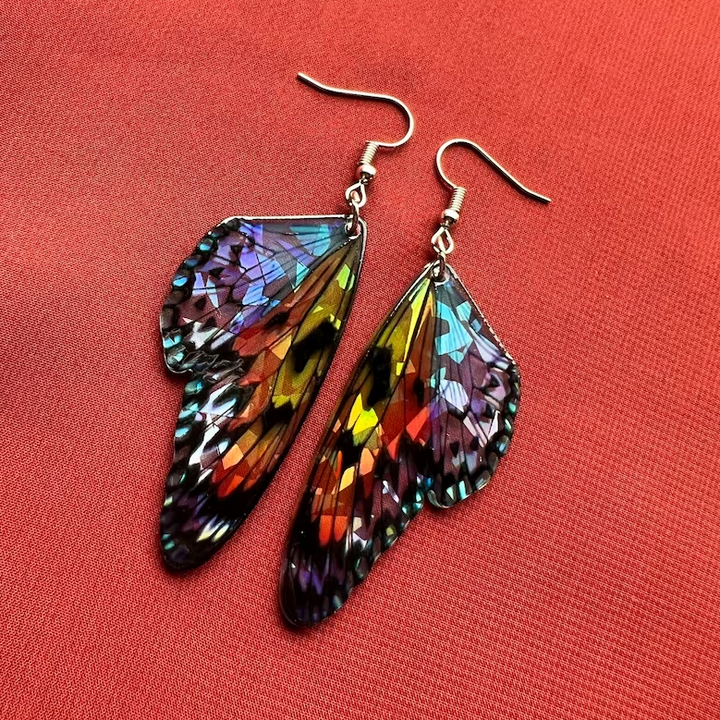 Vintage Butterfly Wing Earrings