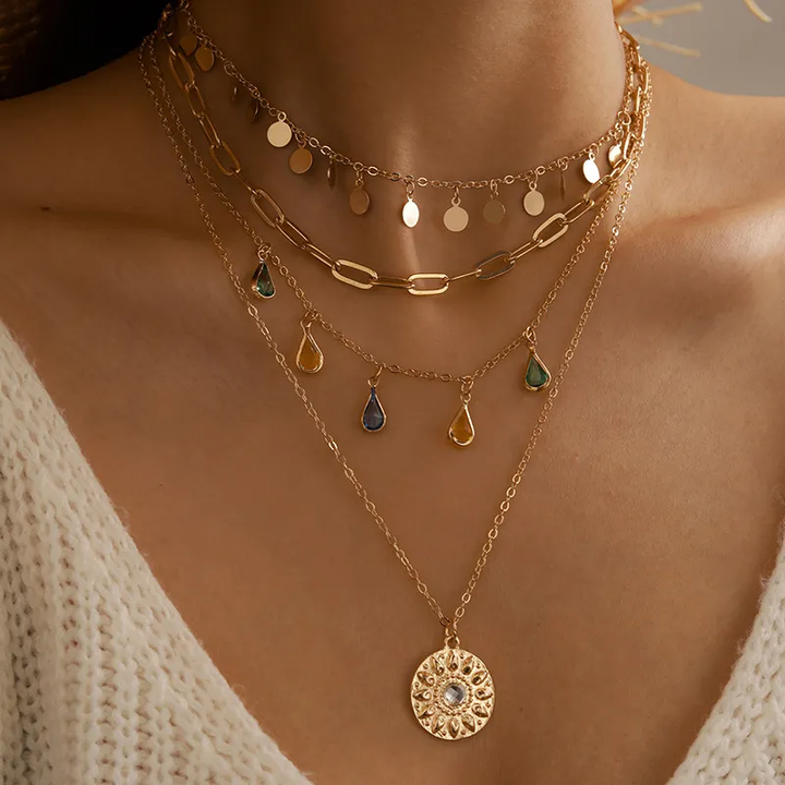 Vintage Golden Sun Collar
