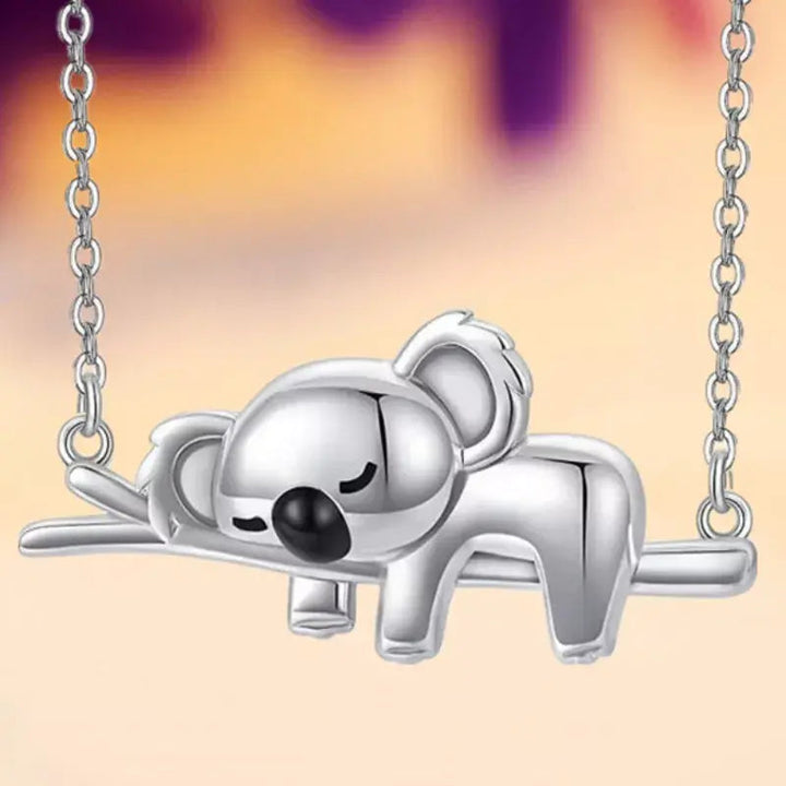 Sterling Silver Koala Necklace