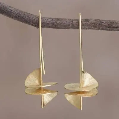 Chic Golden Scale Earrings
