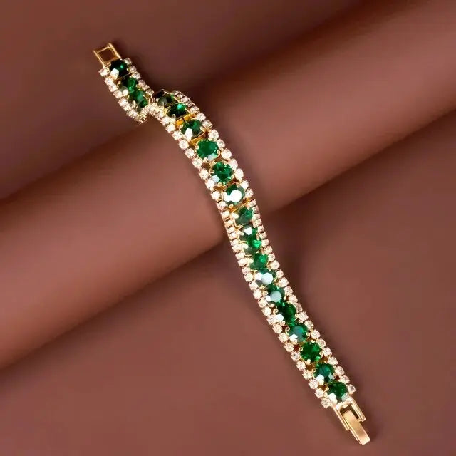 Gold & Green Bracelet