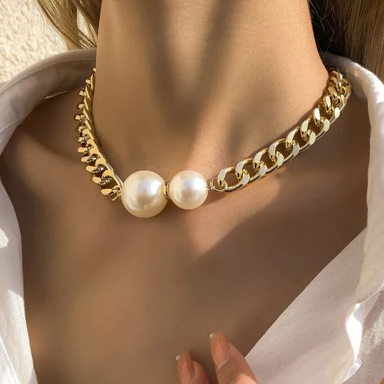 Chic Double Pearl Necklace