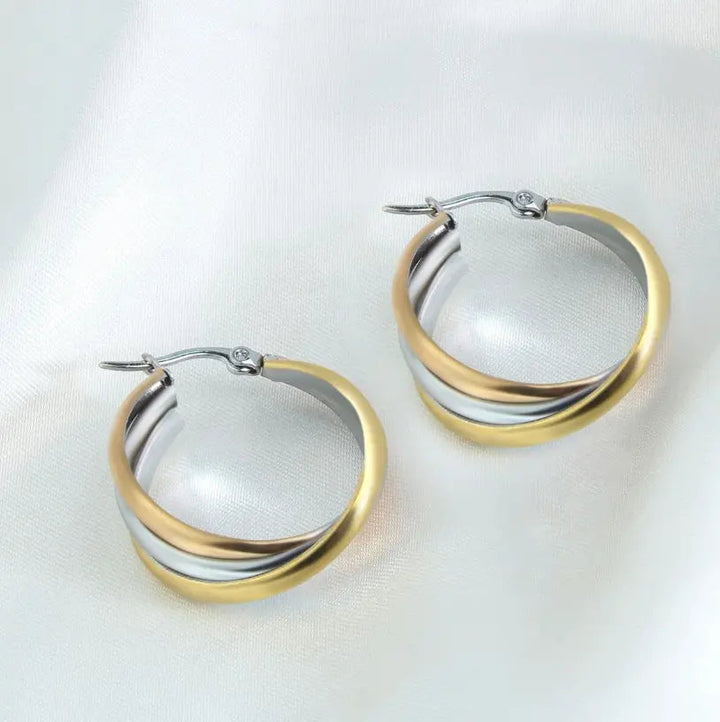 Silver and Gold Boho Earrings
