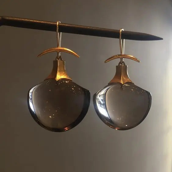Retro Cosmic Crystal Earrings