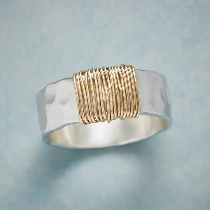 Retro Gold & Silver Ring