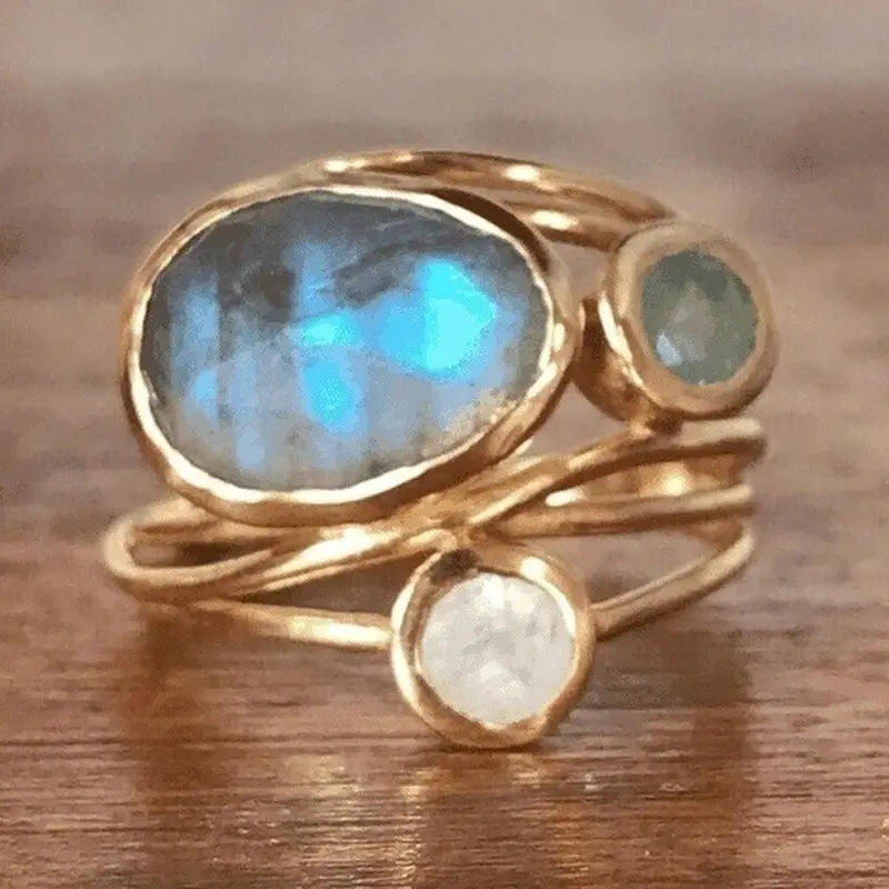 Blue Moonstone Ring" can be rewritten as "Stunning Blue Moonstone Ring.