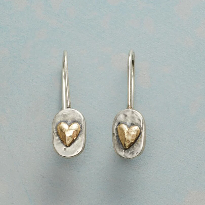 Chic Silver and Gold Earrings