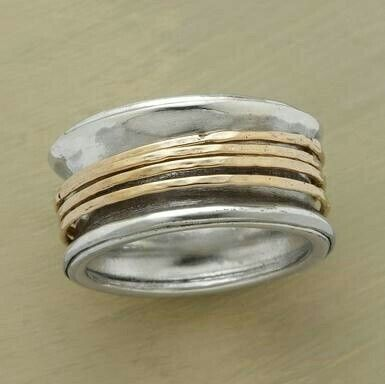 Retro Gold & Silver Ring