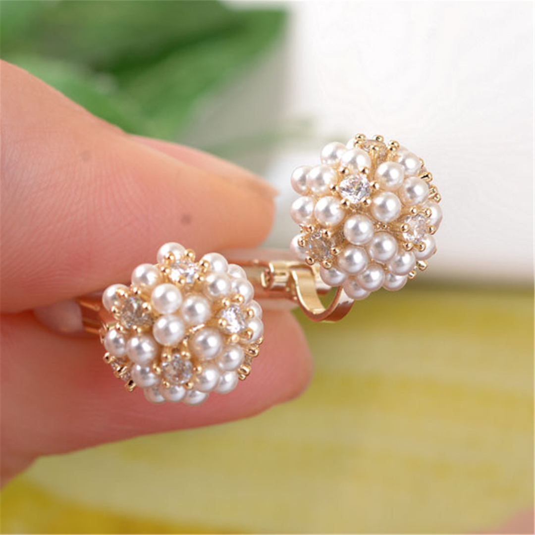 Vintage Pearl Inlay Earrings