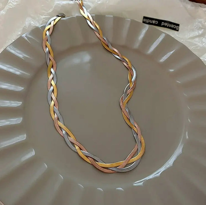 Chic Gold and Silver Collar