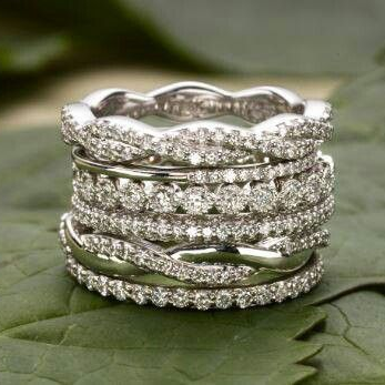 Vintage Layered Cubic Zirconia Ring
