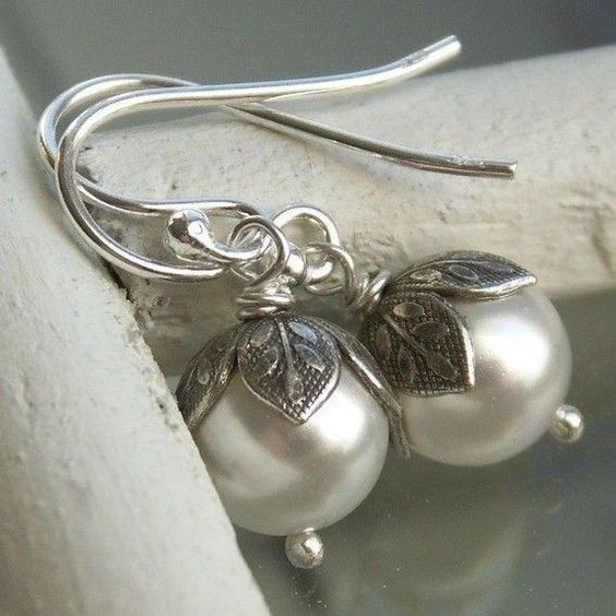 Vintage Pearl Blossom Earrings