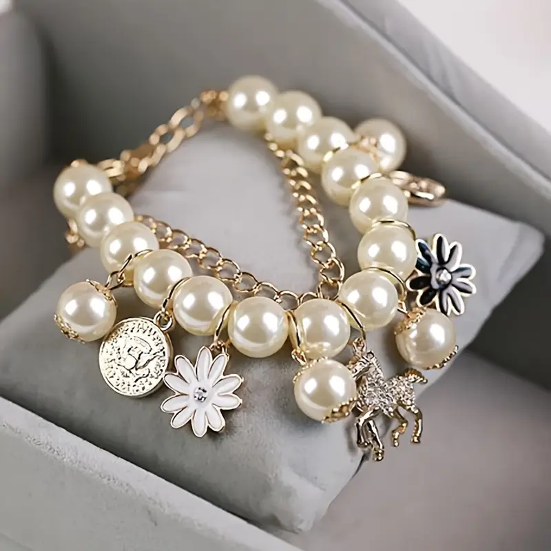 Elegant Pearl Cocktail Bracelet