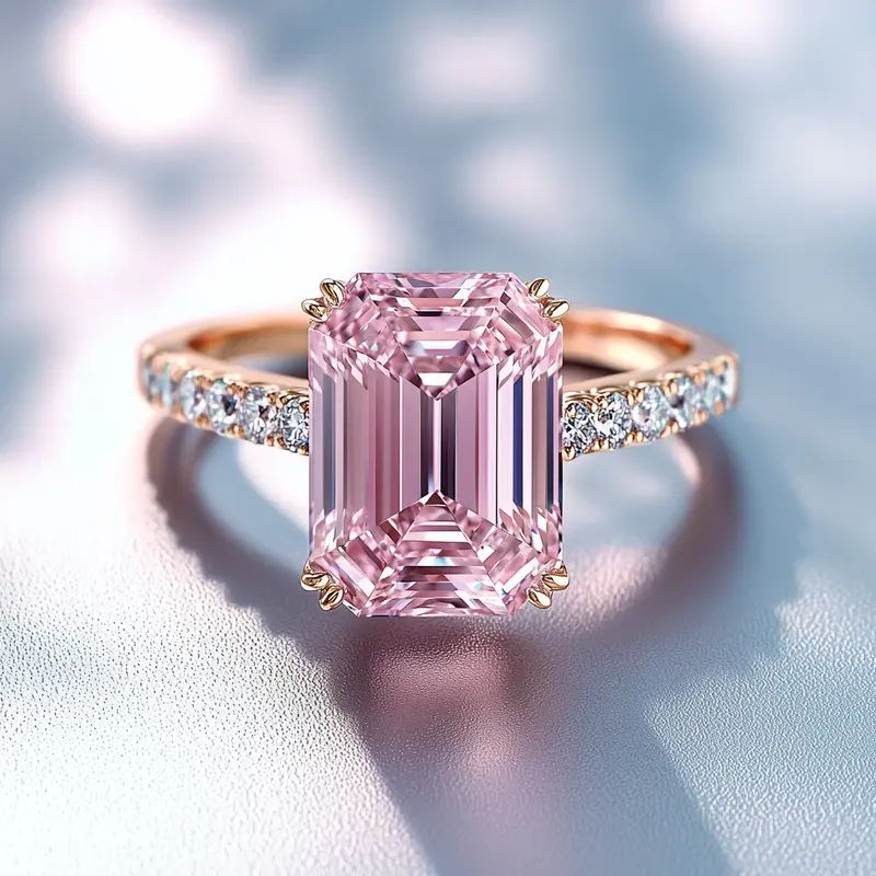Enchanting Pink Crystal Ring