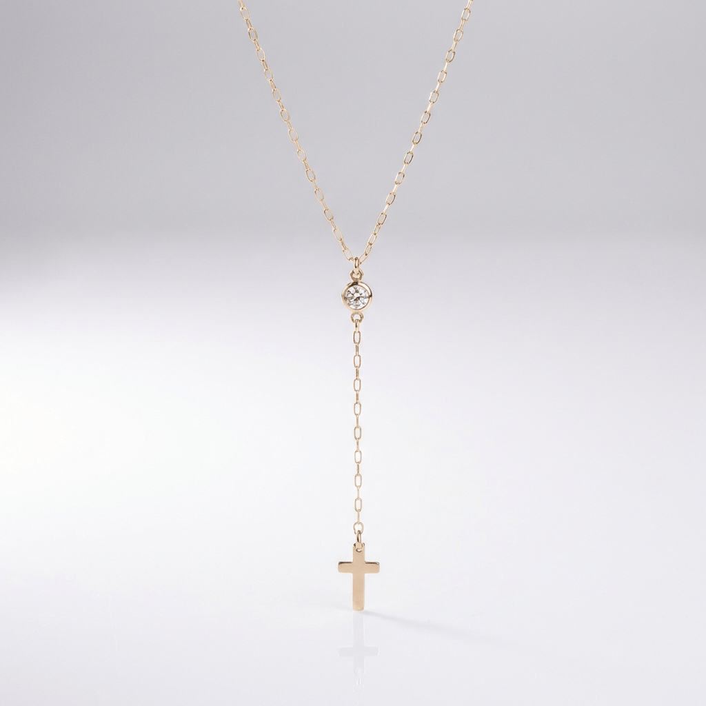 Petite Jesus Cross Pendant