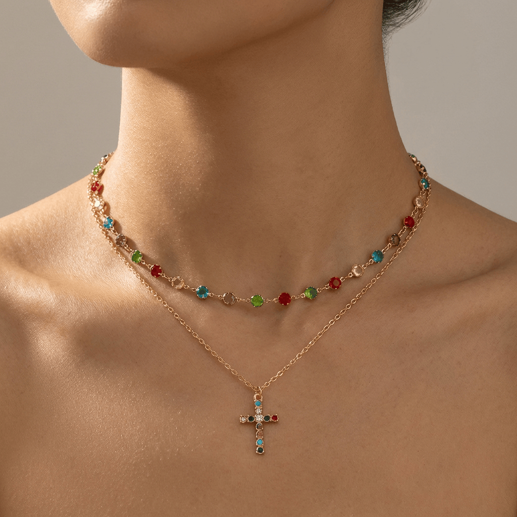 Vibrant Cross Pendant