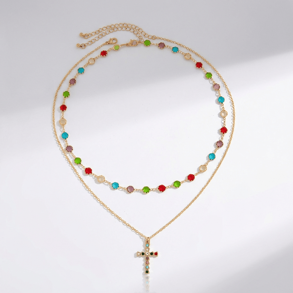 Vibrant Cross Pendant