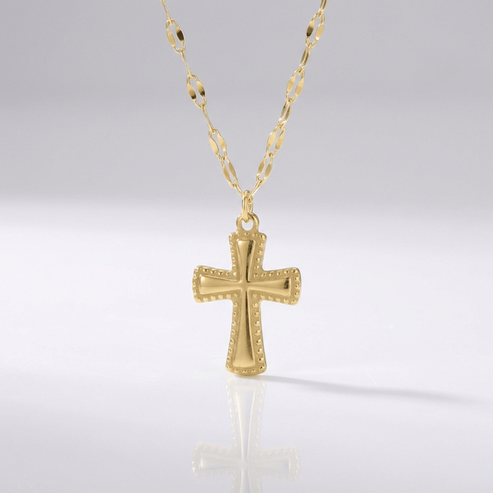 Elegant Gold-Plated Cross Necklace