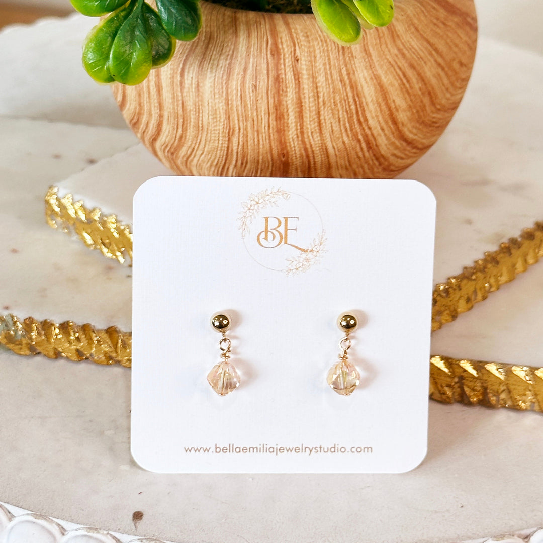 Gold Delicate Liana Drop Earrings