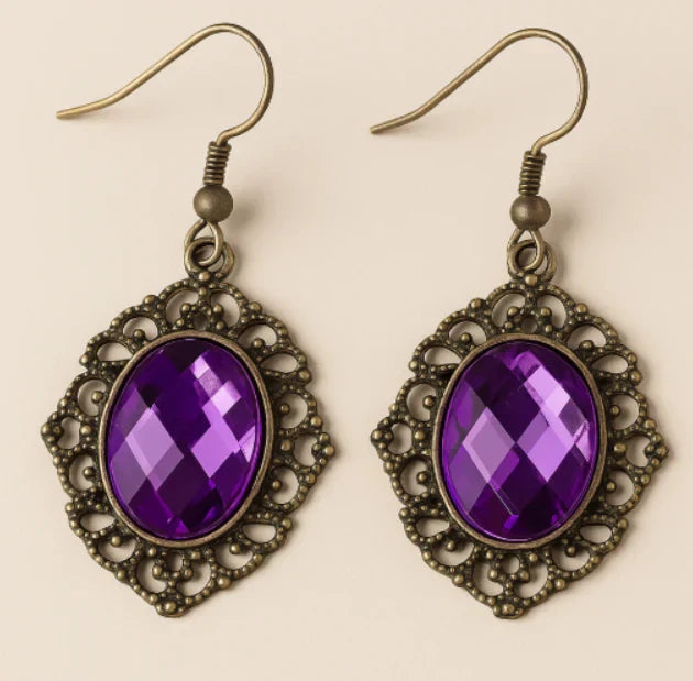 Yara Amethyst Stud Earrings