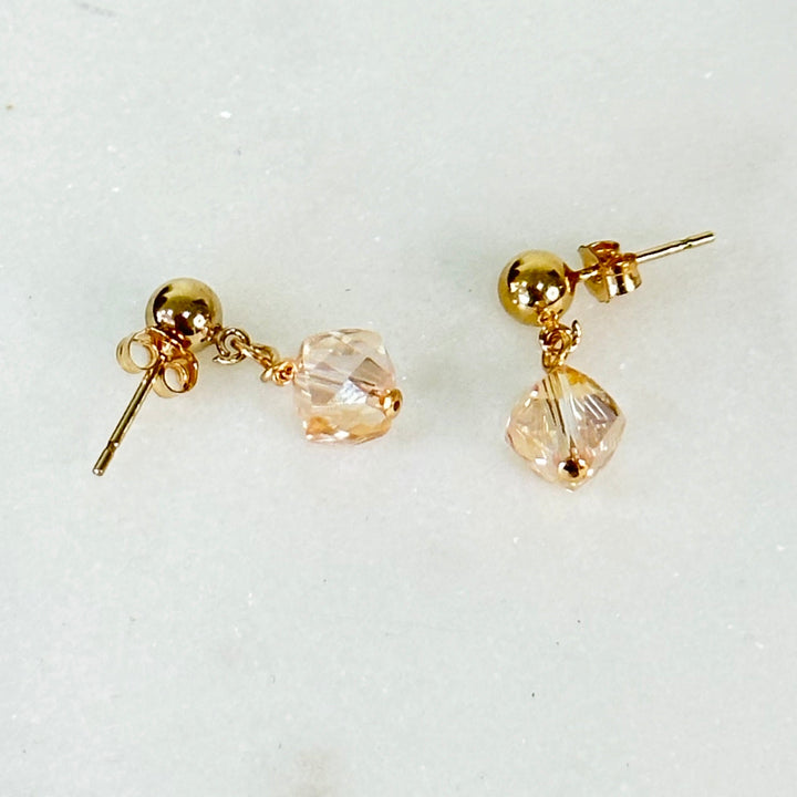 Gold Delicate Liana Drop Earrings