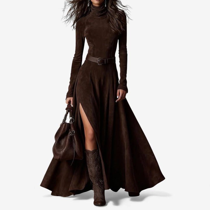 Élodie | Elegant Long Dress with Coordinating Belt
