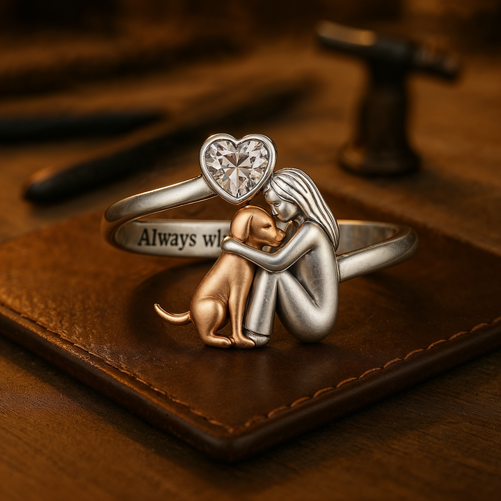 Adjustable Dog Love Ring