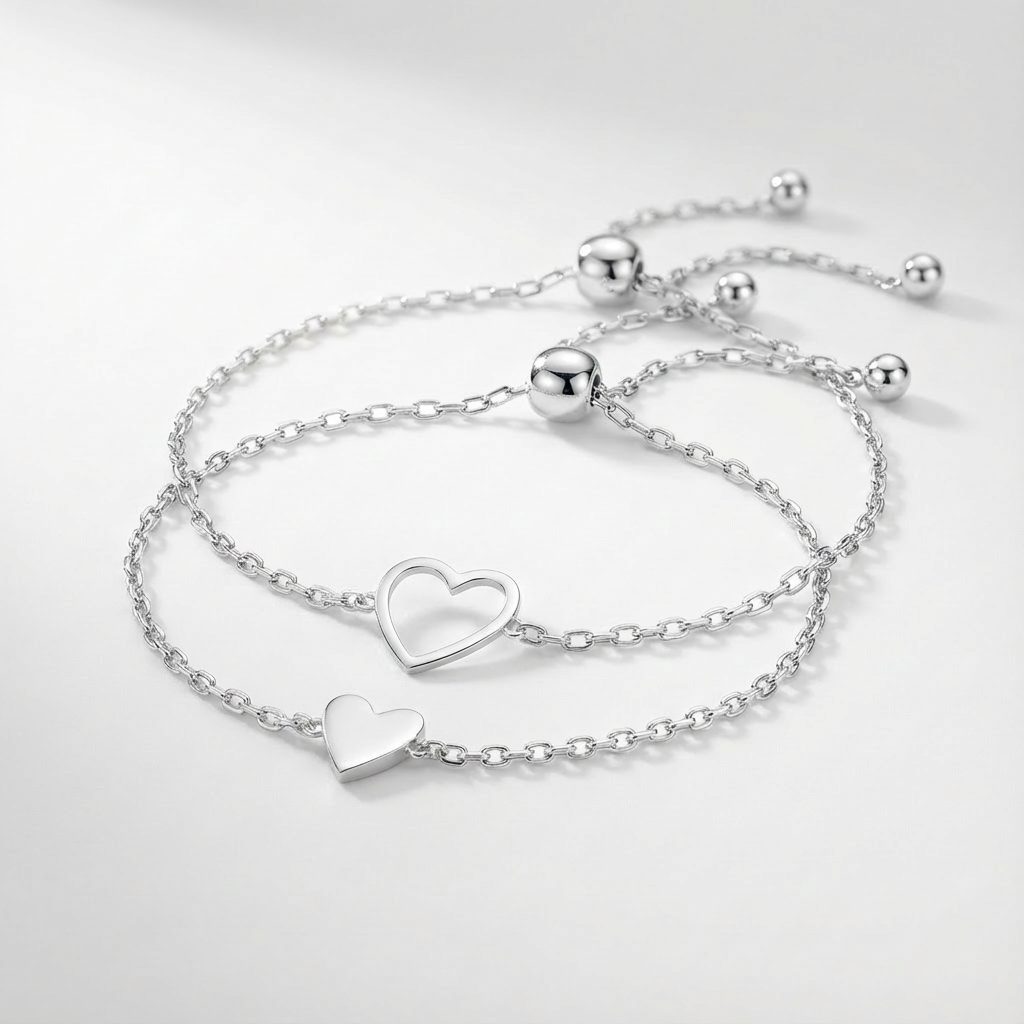 Love Matching Hearts Bracelet