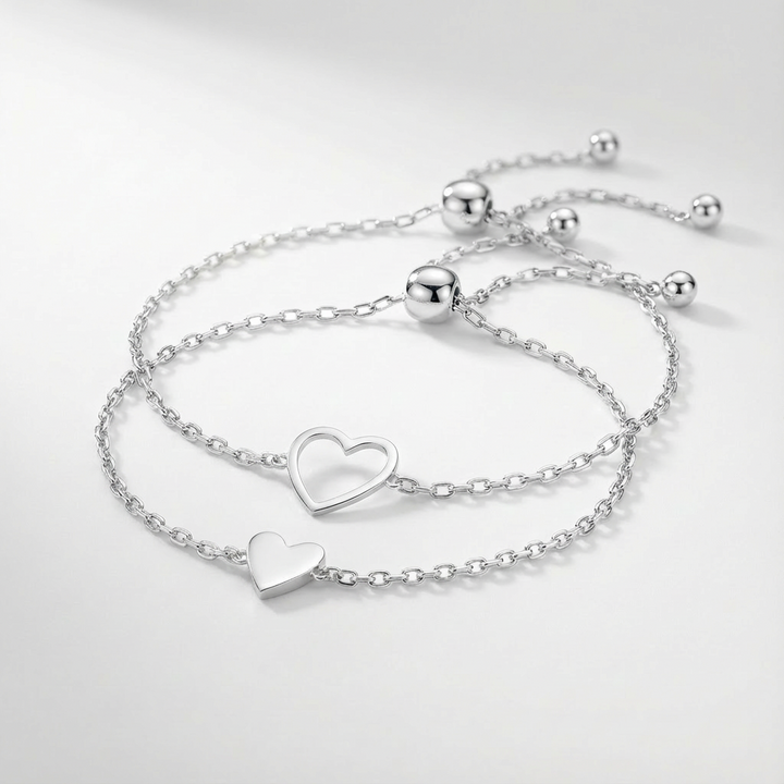 Love Matching Hearts Bracelet