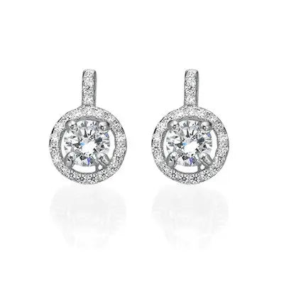 Round Cubic Zirconia Earrings