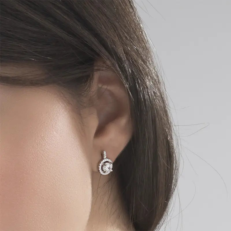 Round Cubic Zirconia Earrings