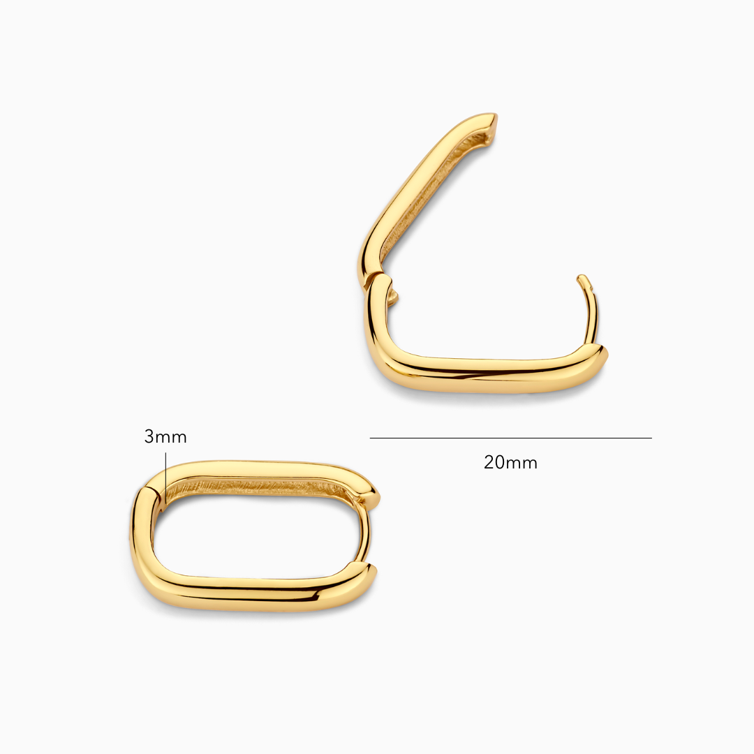 Gold Hoop Icon Earrings