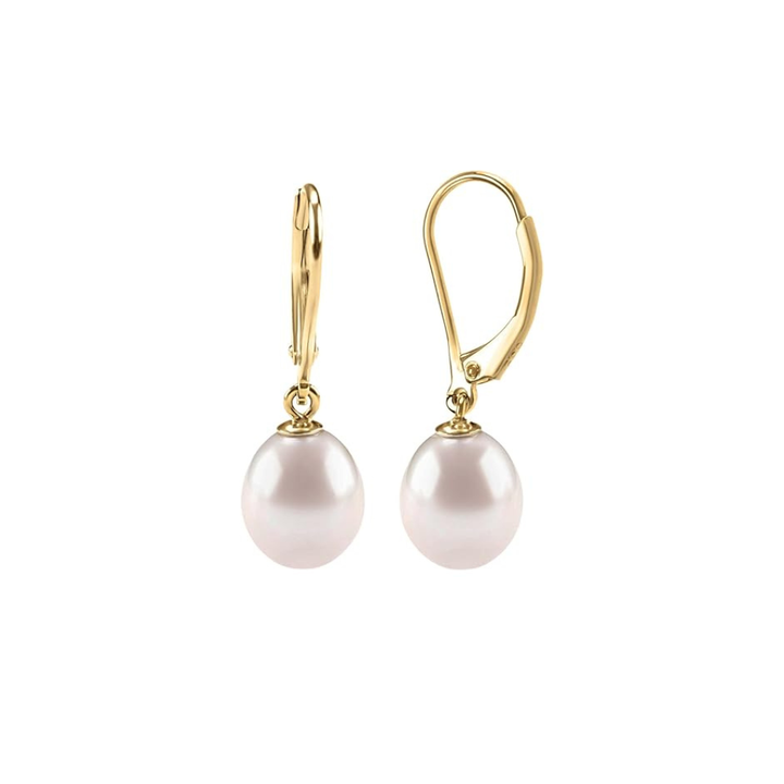 Gold Elegant Pearl Earrings