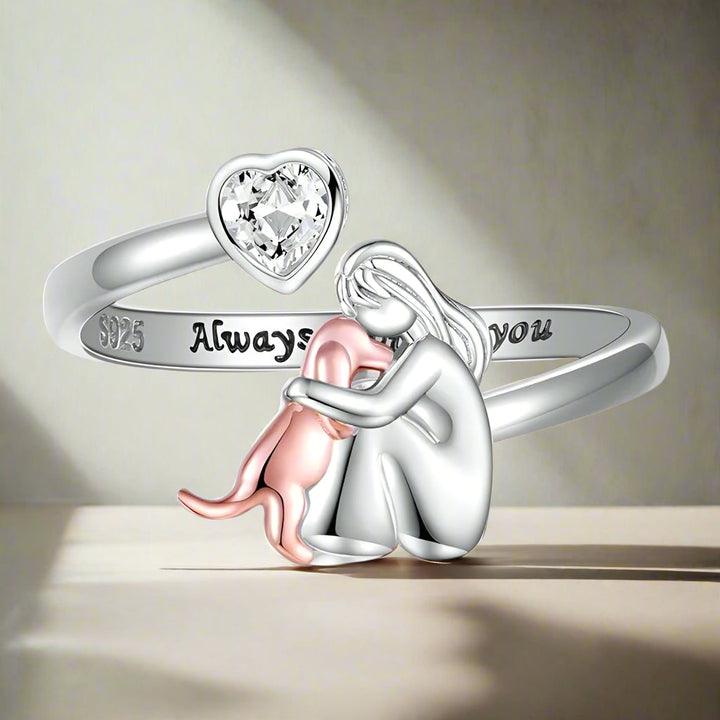 Adjustable Always in My Heart Ring